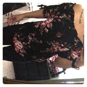 Off the shoulder floral top